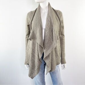 Abercrombie & Fitch Tan Waterfall Cardigan Sweater Size XS/S Boho Casual Cozy